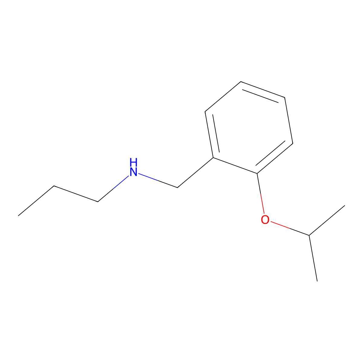 N-(2-Isopropoxybenzyl)-1-propanamine molecular structure, CAS 1040685-17-3