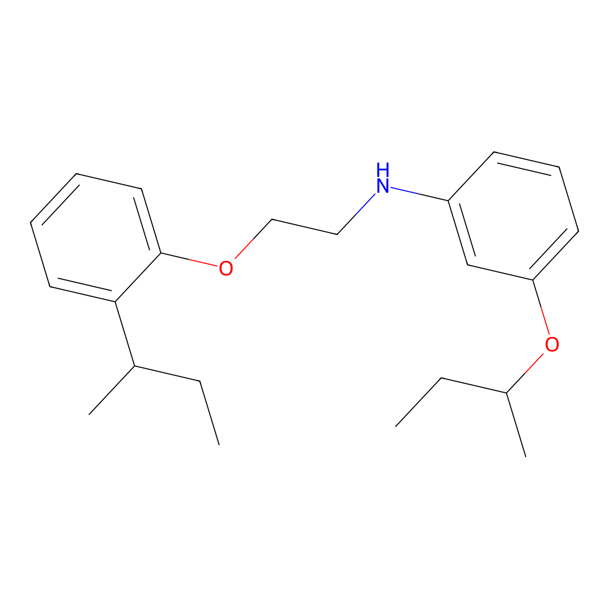 N-[3-(Sec-butoxy)phenyl]-N-{2-[2-(sec-butyl)-phenoxy]ethyl}amine molecular structure, CAS 1040685-63-9