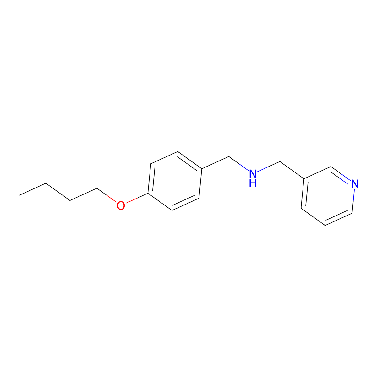 N-(4-Butoxybenzyl)(3-pyridinyl)methanamine molecular structure, CAS 1040685-70-8