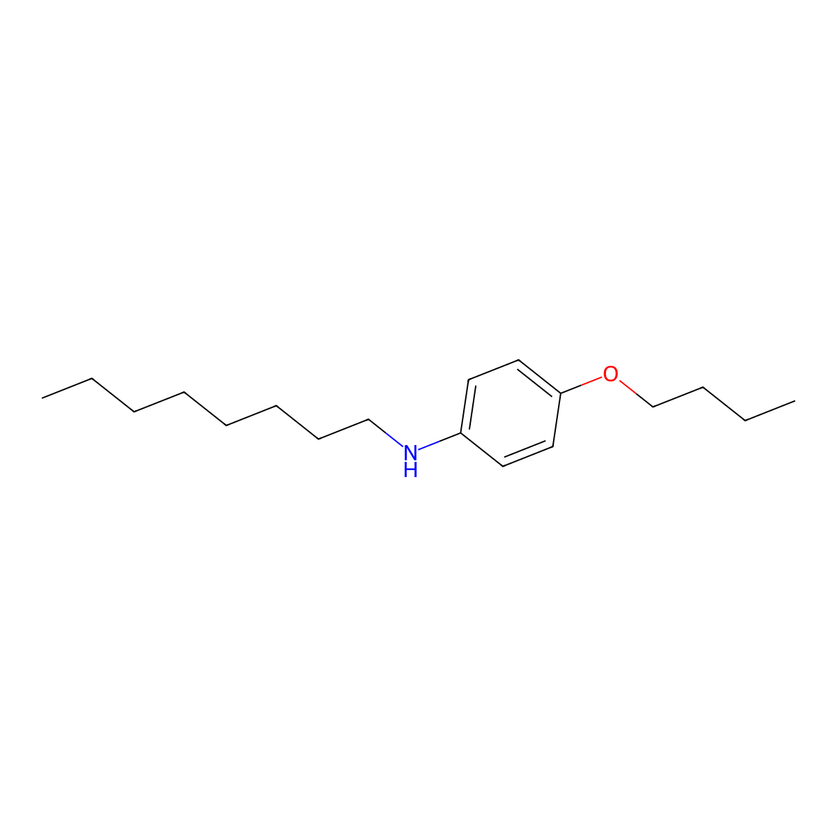 N-(4-Butoxyphenyl)-N-octylamine molecular structure, CAS 1040687-62-4