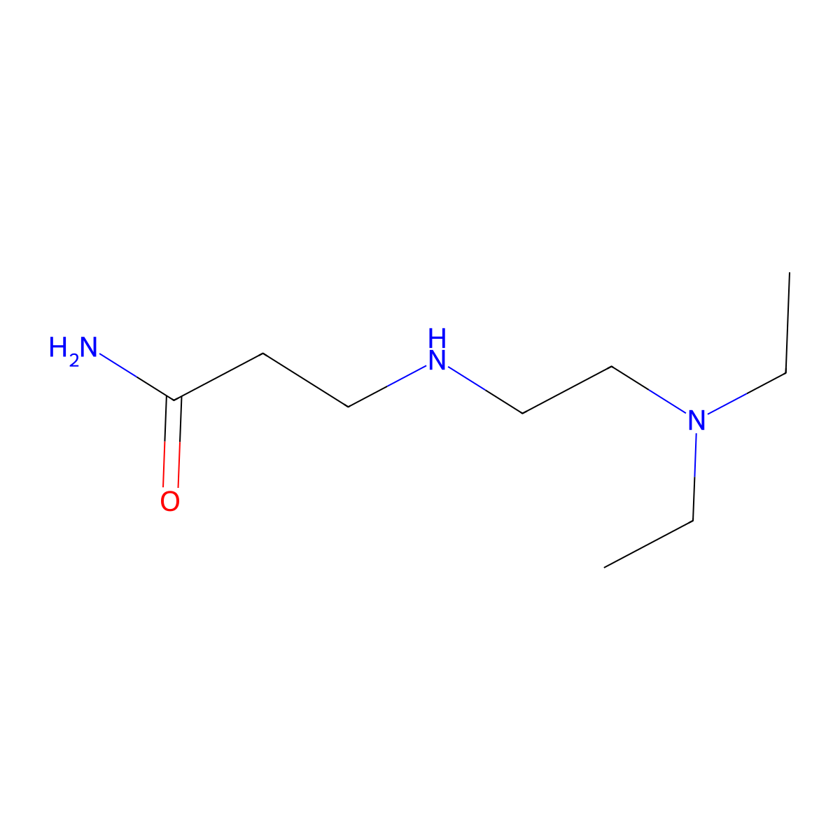 3-{[2-(Diethylamino)ethyl]amino}propanamide molecular structure, CAS 1040688-15-0