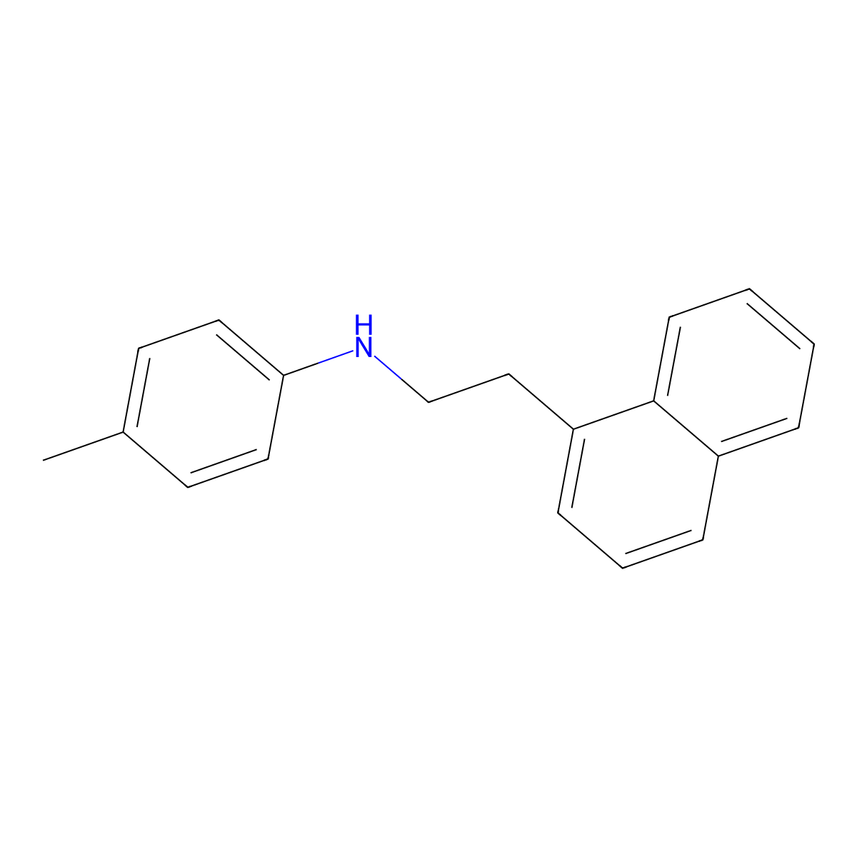 N-(4-Methylphenyl)-N-[2-(1-naphthyl)ethyl]amine molecular structure, CAS 1040688-82-1