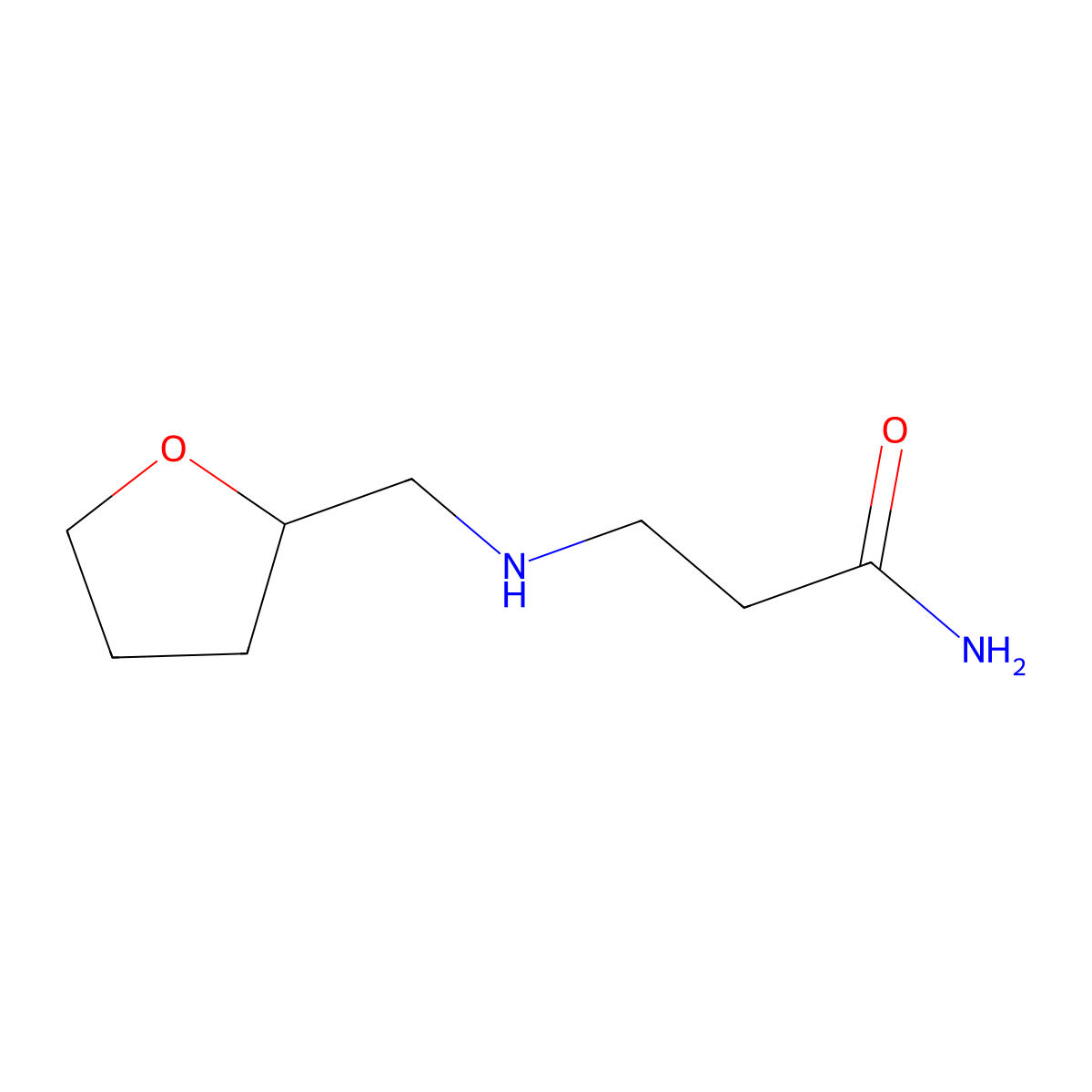 3-[(Tetrahydro-2-furanylmethyl)amino]propanamide molecular structure, CAS 1040688-88-7