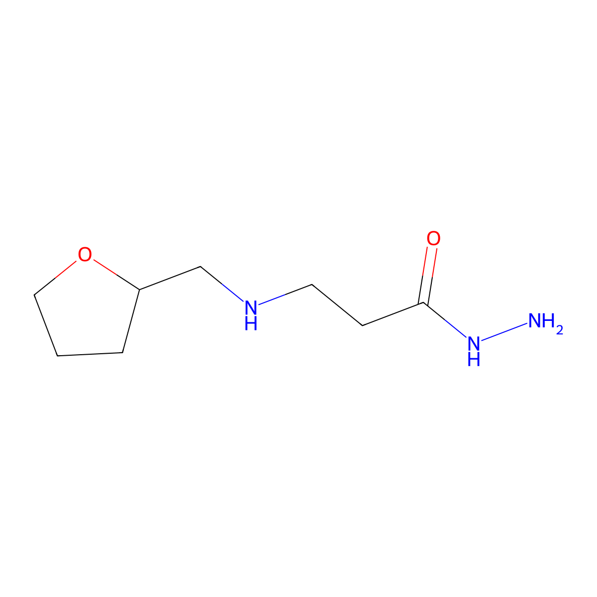 3-[(Tetrahydro-2-furanylmethyl)amino]-propanohydrazide molecular structure, CAS 1040688-95-6