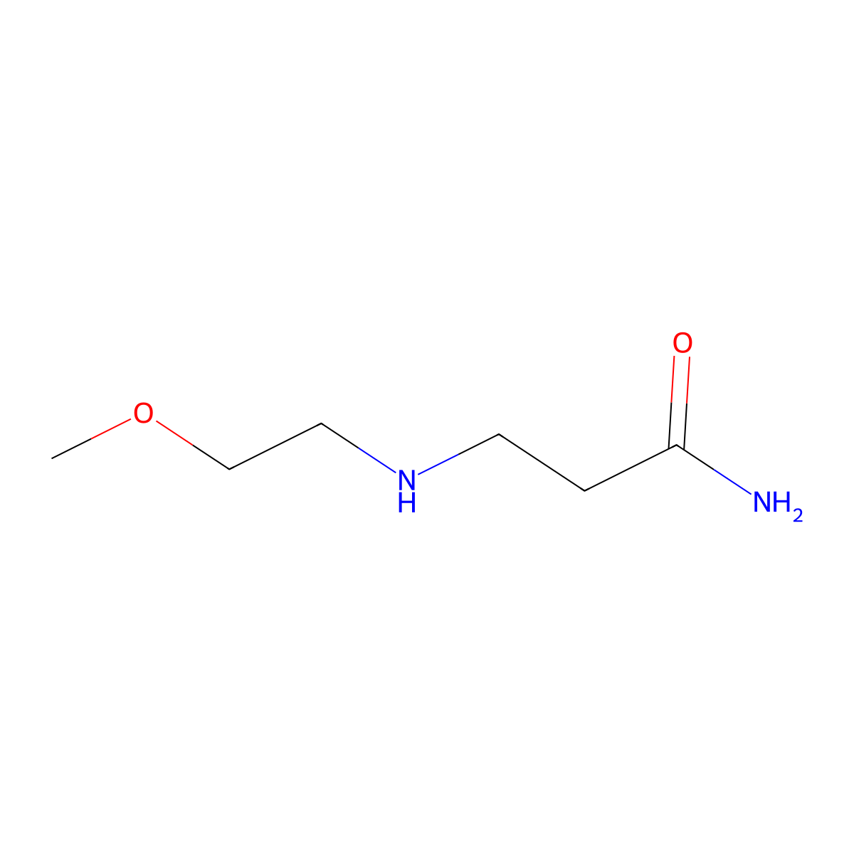 3-[(2-Methoxyethyl)amino]propanamide molecular structure, CAS 1040689-66-4