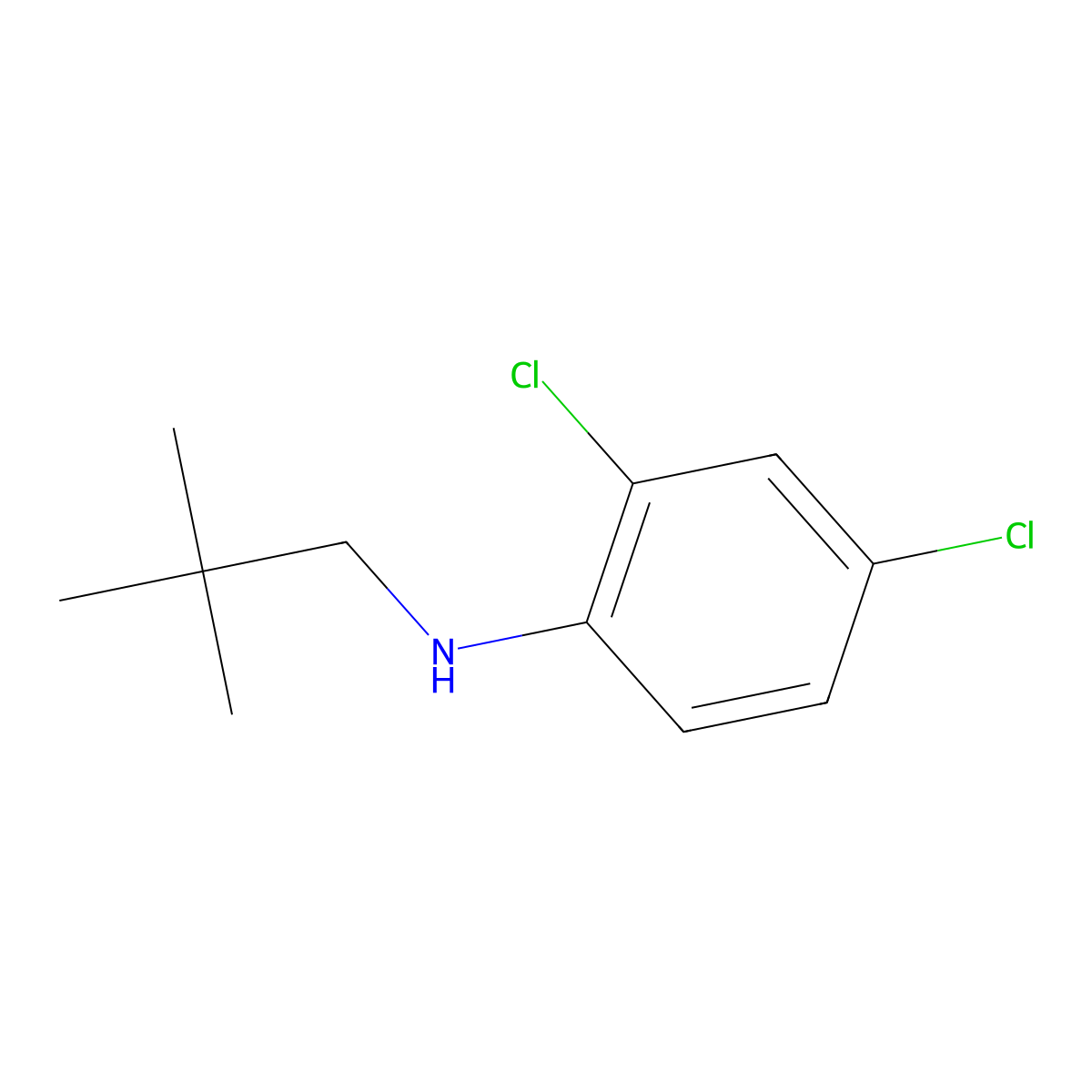 2,4-Dichloro-N-neopentylaniline molecular structure, CAS 1040690-09-2