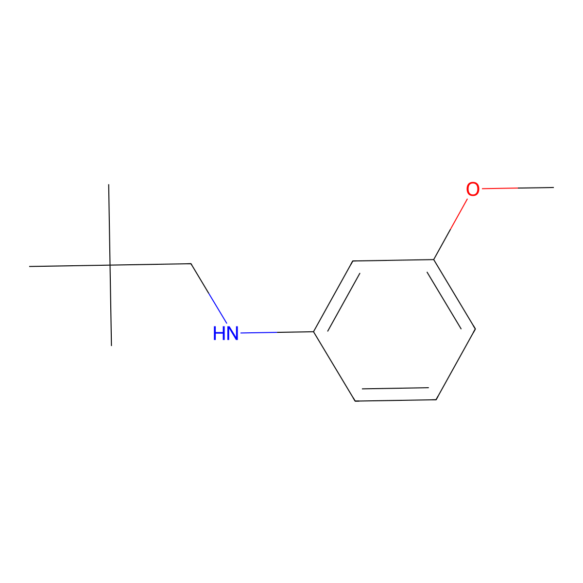3-Methoxy-N-neopentylaniline molecular structure, CAS 1040690-79-6