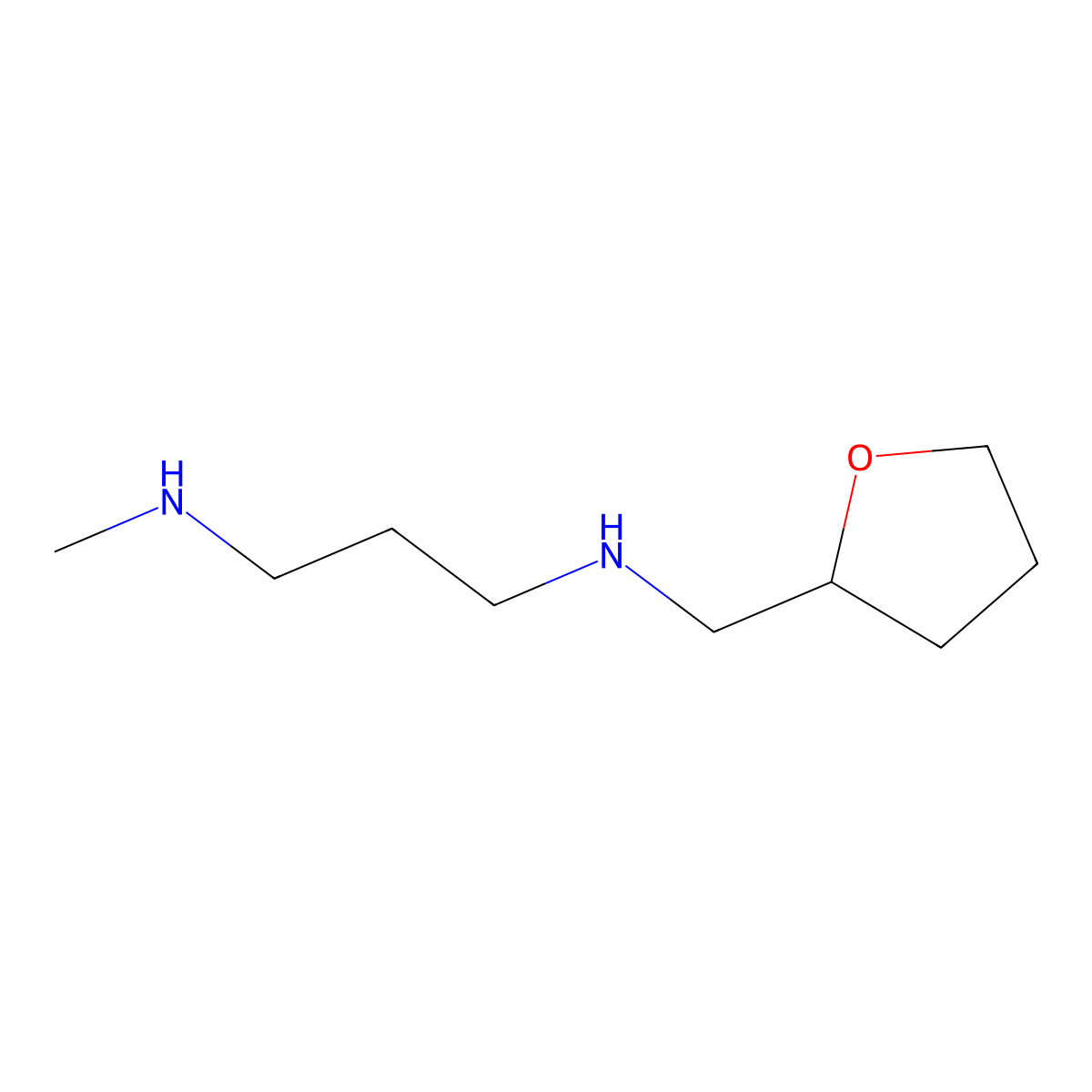 N1-Methyl-N3-(tetrahydro-2-furanylmethyl)-1,3-propanediamine molecular structure, CAS 1040690-92-3
