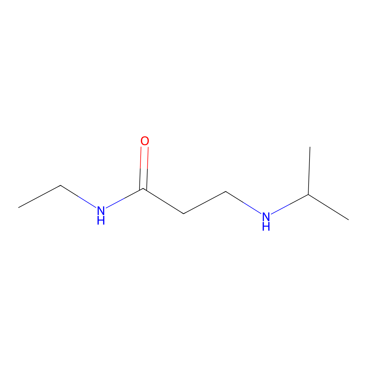 N-Ethyl-3-(isopropylamino)propanamide molecular structure, CAS 1040691-39-1