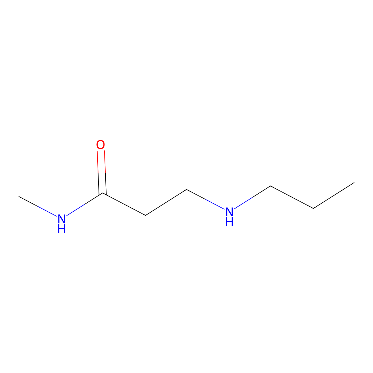 N-Methyl-3-(propylamino)propanamide molecular structure, CAS 1040691-79-9