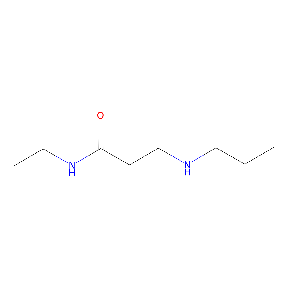 N-Ethyl-3-(propylamino)propanamide molecular structure, CAS 1040691-87-9