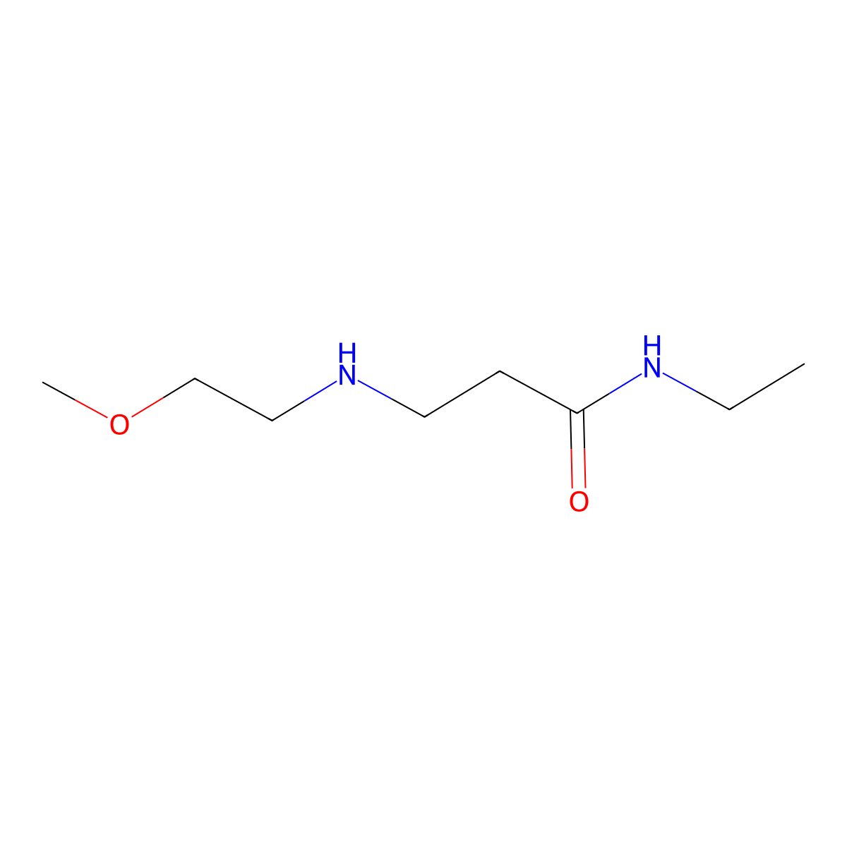 N-Ethyl-3-[(2-methoxyethyl)amino]propanamide molecular structure, CAS 1040692-18-9