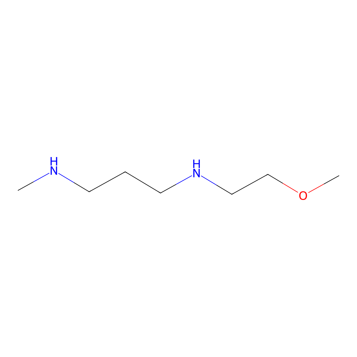 N1-(2-Methoxyethyl)-N3-methyl-1,3-propanediamine molecular structure, CAS 1040692-26-9