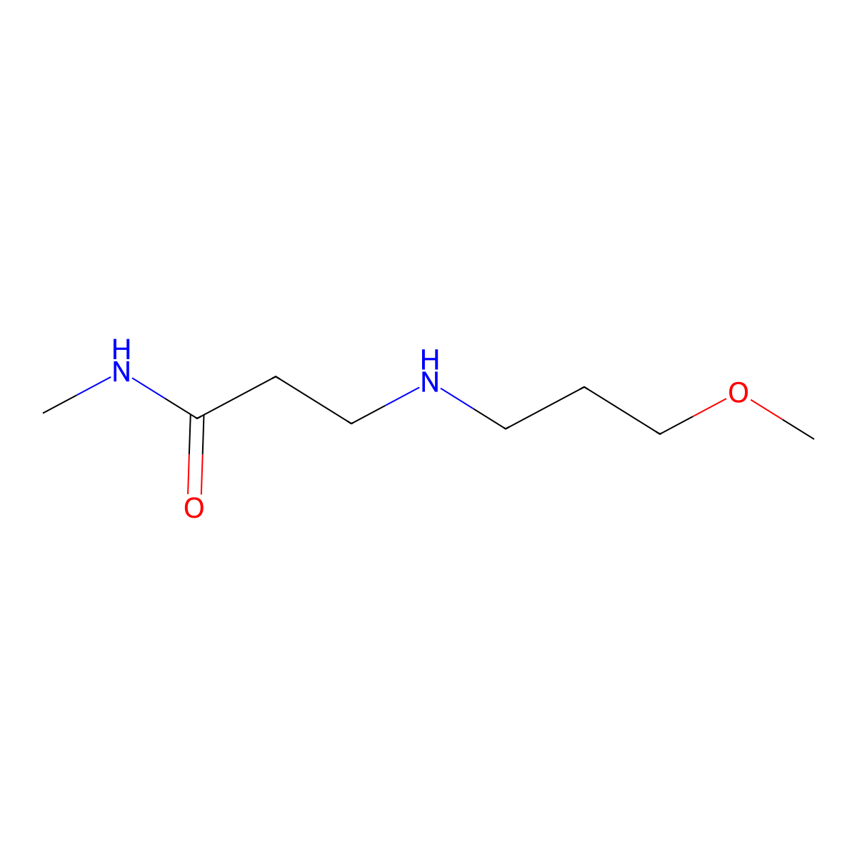 3-[(3-Methoxypropyl)amino]-N-methylpropanamide molecular structure, CAS 1040693-03-5