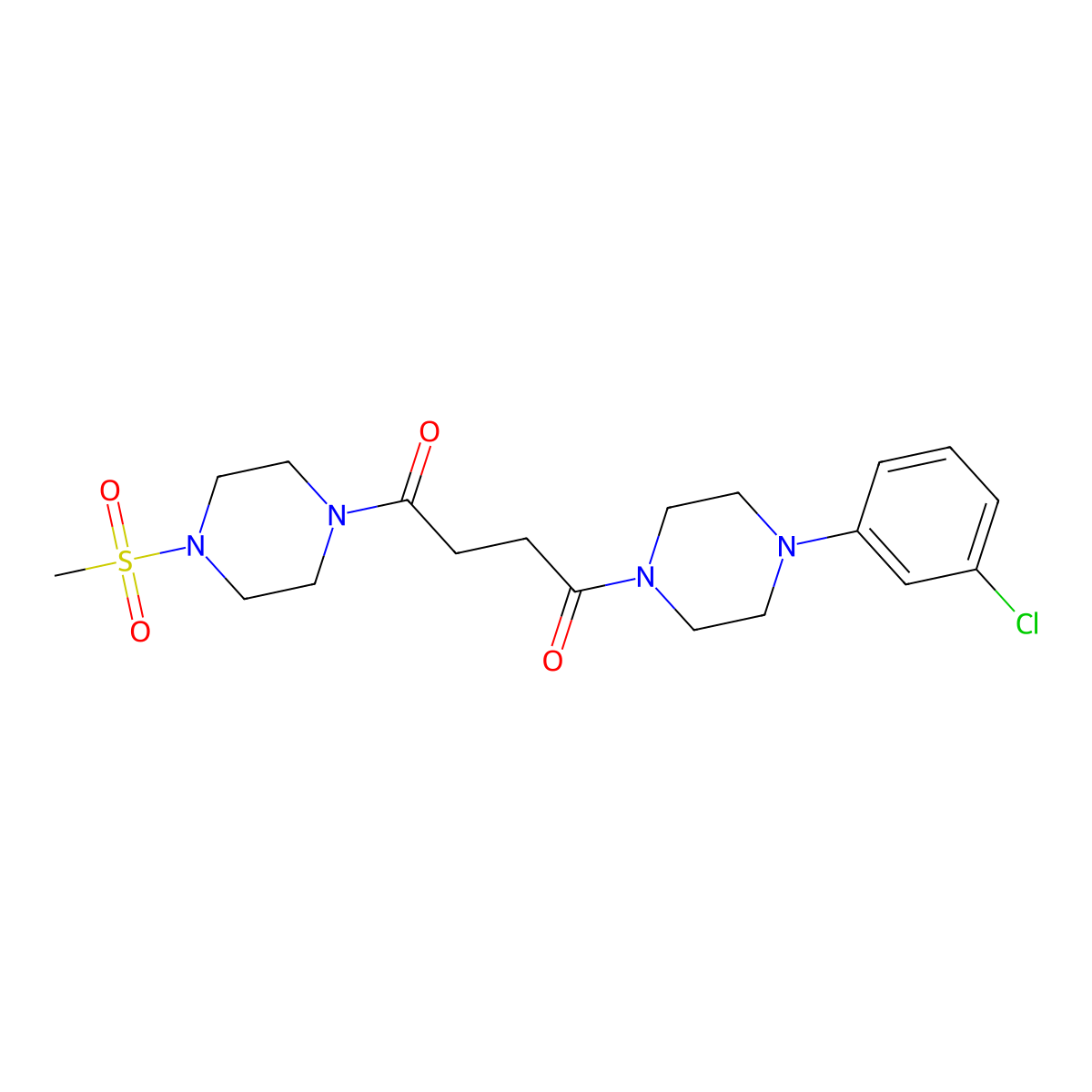 C19H27ClN4O4S molecular structure, CAS 1040695-29-1