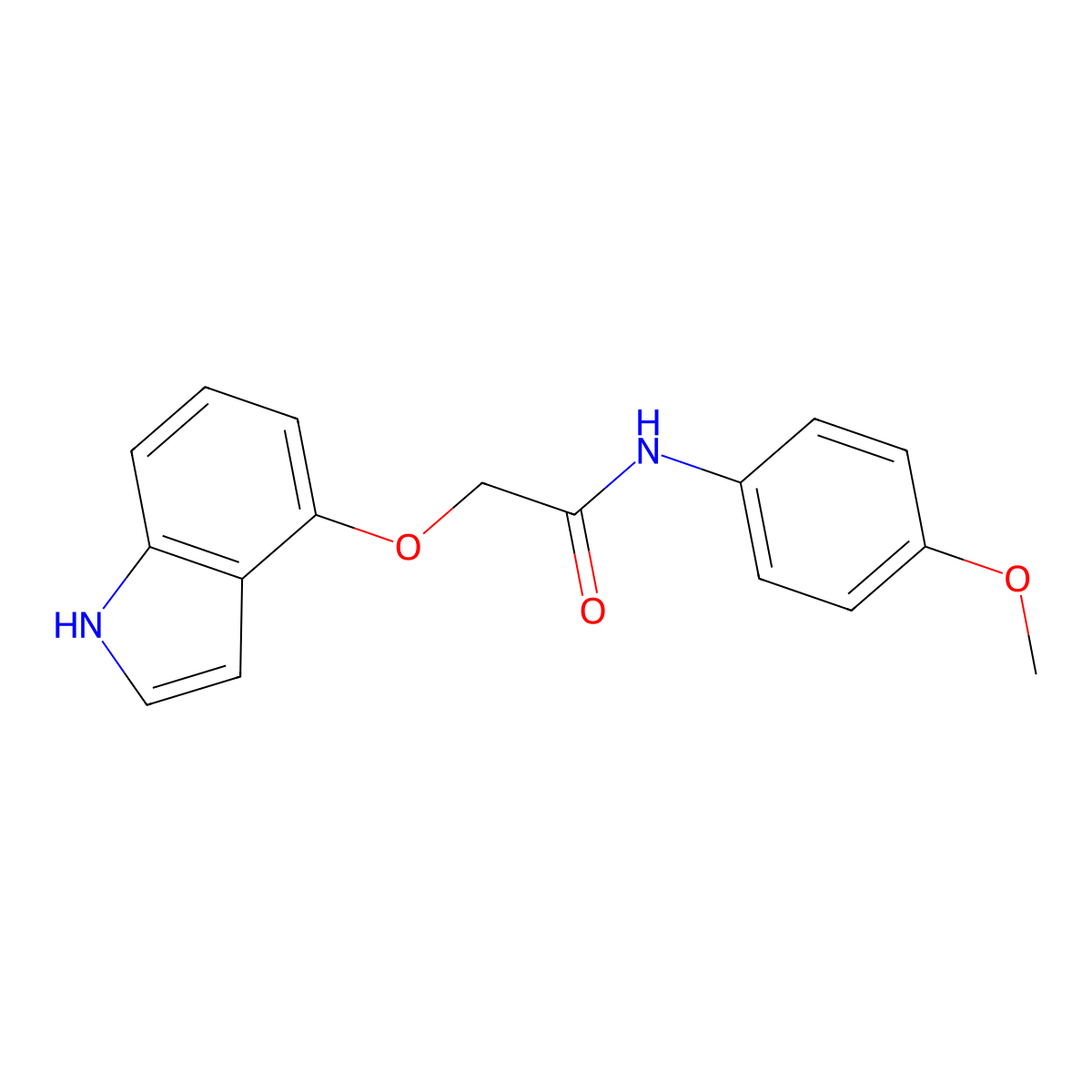 2-(1H-indol-4-yloxy)-N-(4-methoxyphenyl)acetamide molecular structure, CAS 1040702-62-2