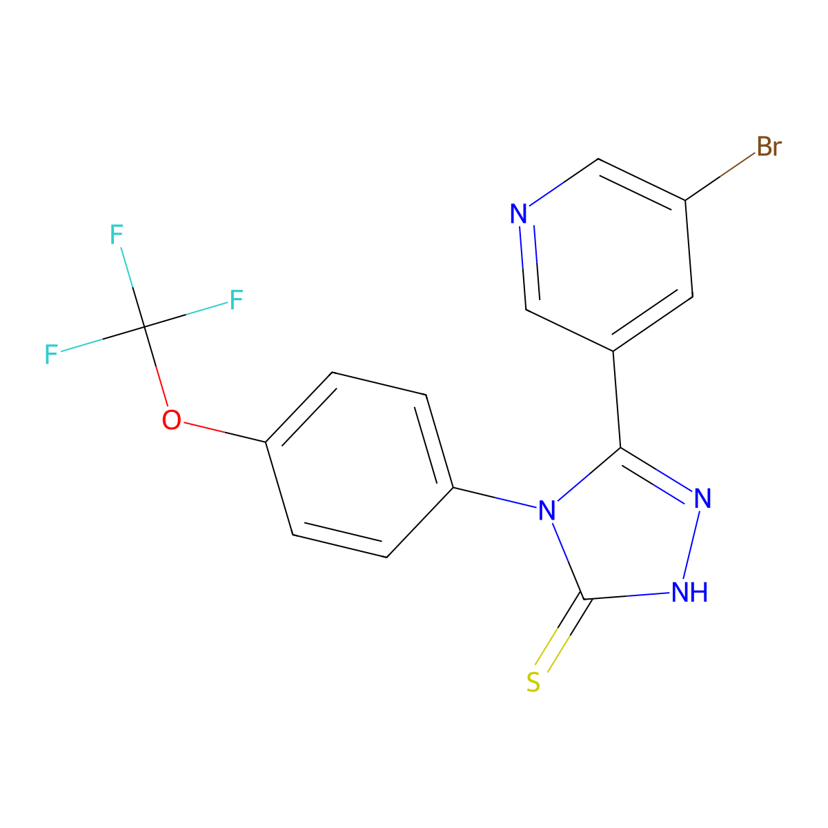 C14H8BrF3N4OS molecular structure, CAS 1040710-23-3