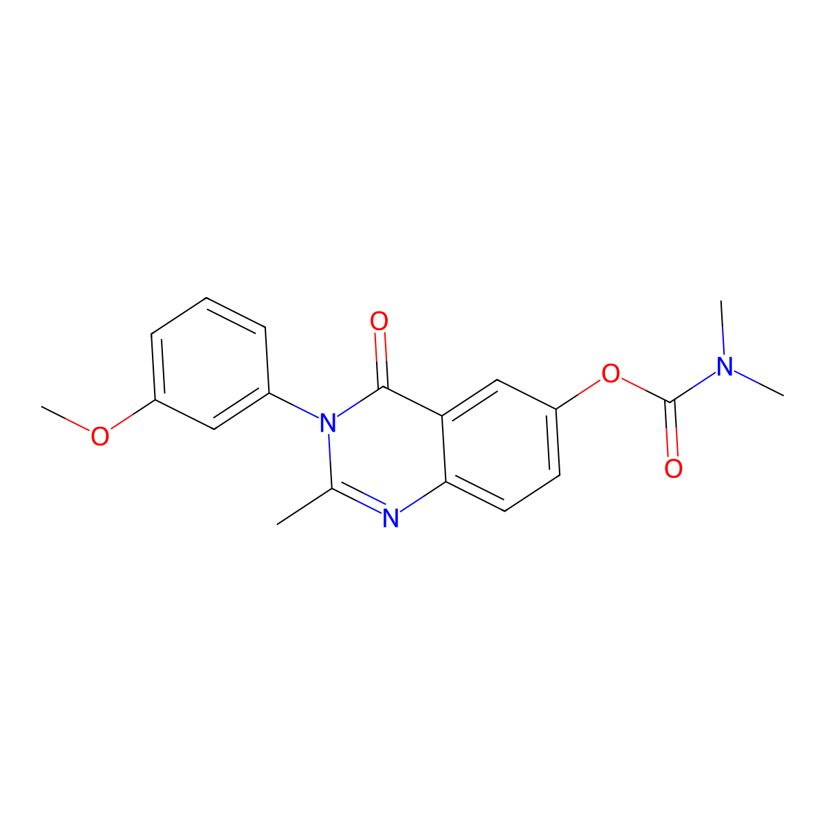 3-(3-Methoxyphenyl)-2-methyl-4-oxo-3,4-dihydroquinazolin-6-yl dimethylcarbamate molecular structure, CAS 1040711-27-0