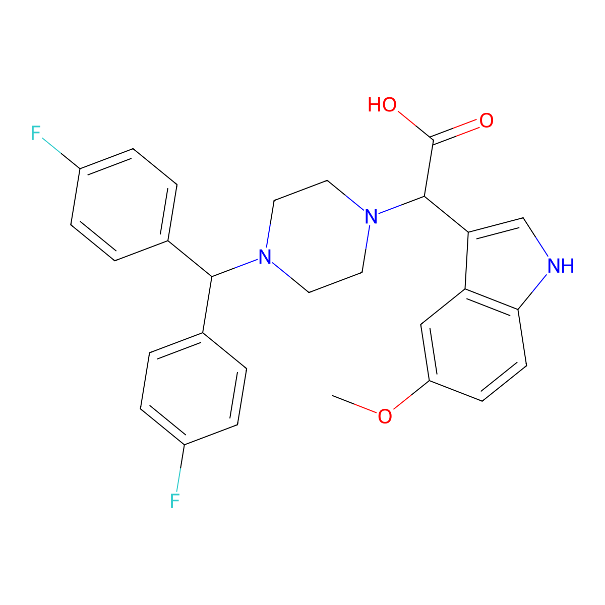 C28H27F2N3O3 molecular structure, CAS 1040714-99-5