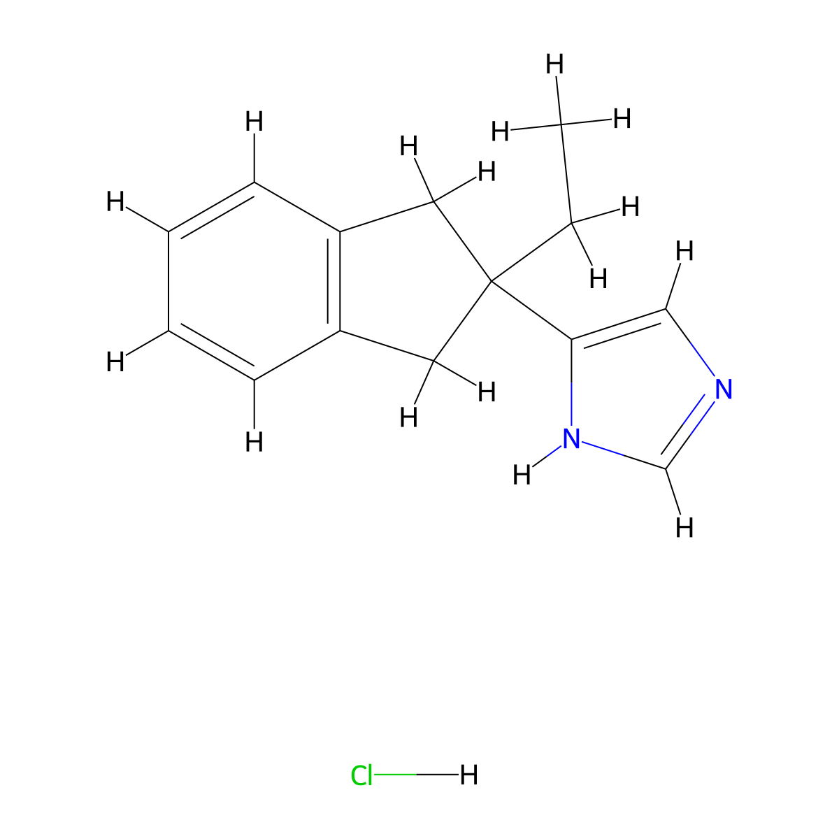 Atipamezole Hydrochloride molecular structure, CAS 104075-48-1