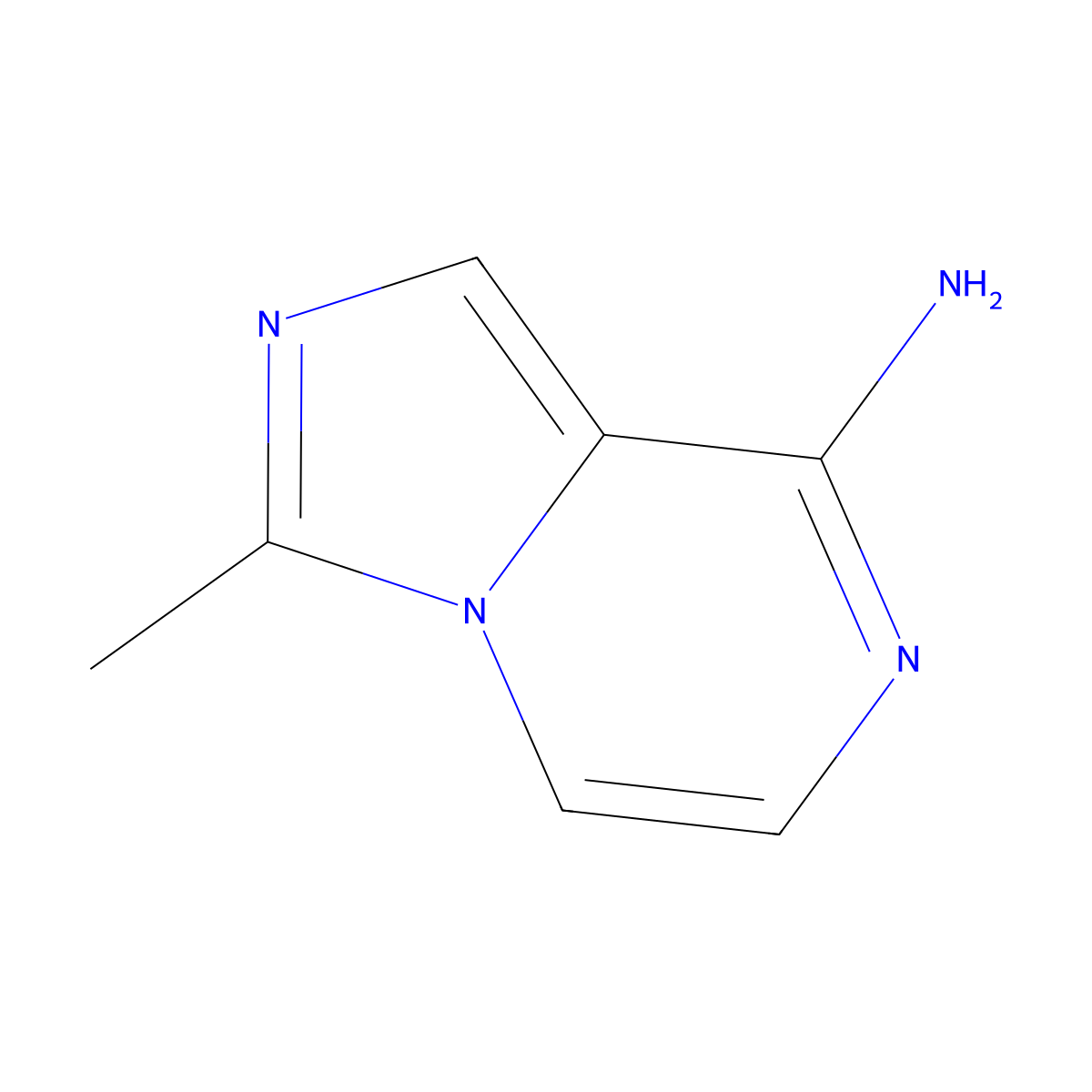 3-Methylimidazo[1,5-a]pyrazin-8-amine molecular structure, CAS 1040751-50-5