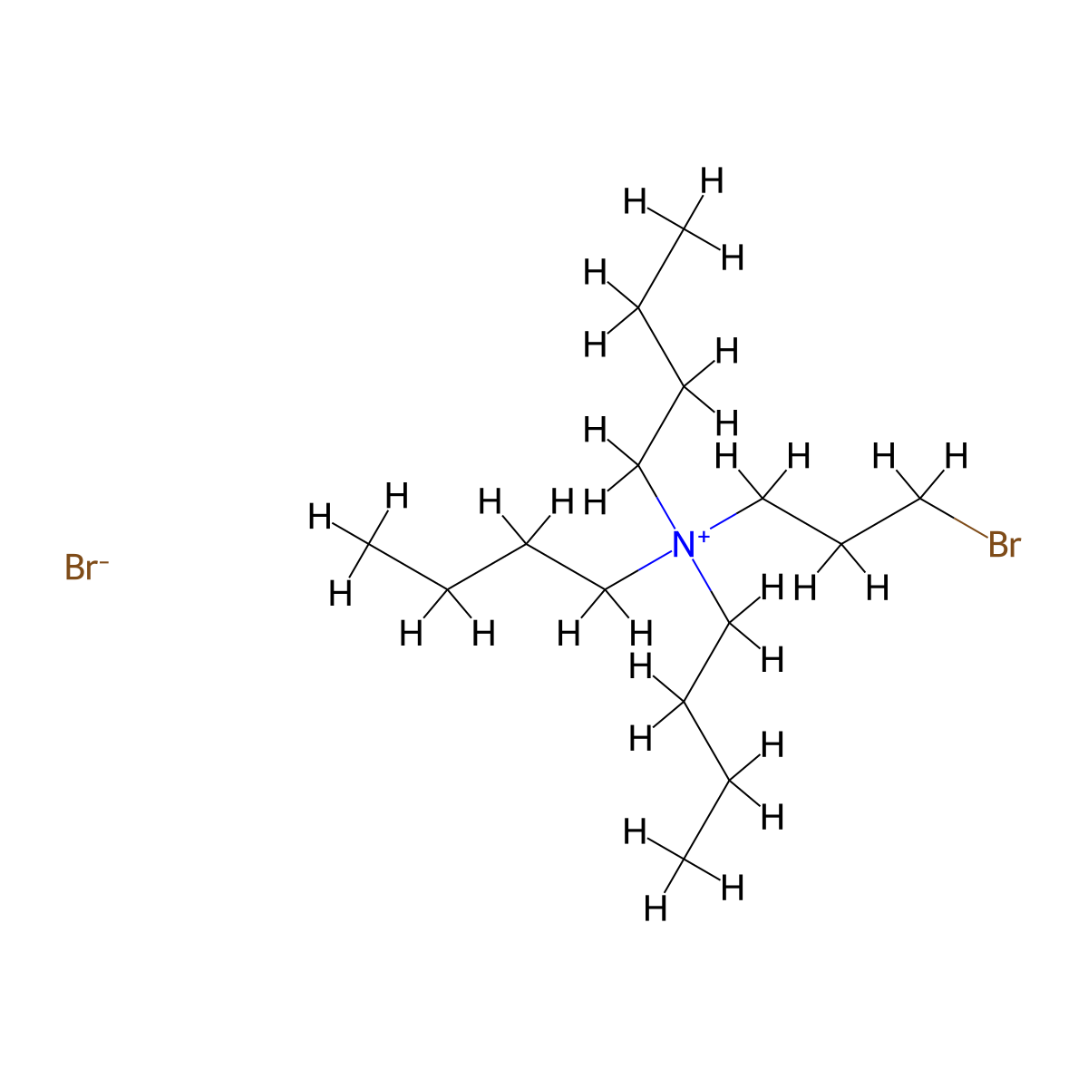 (3-Bromopropyl)tributylazanium bromide molecular structure, CAS 1040849-27-1
