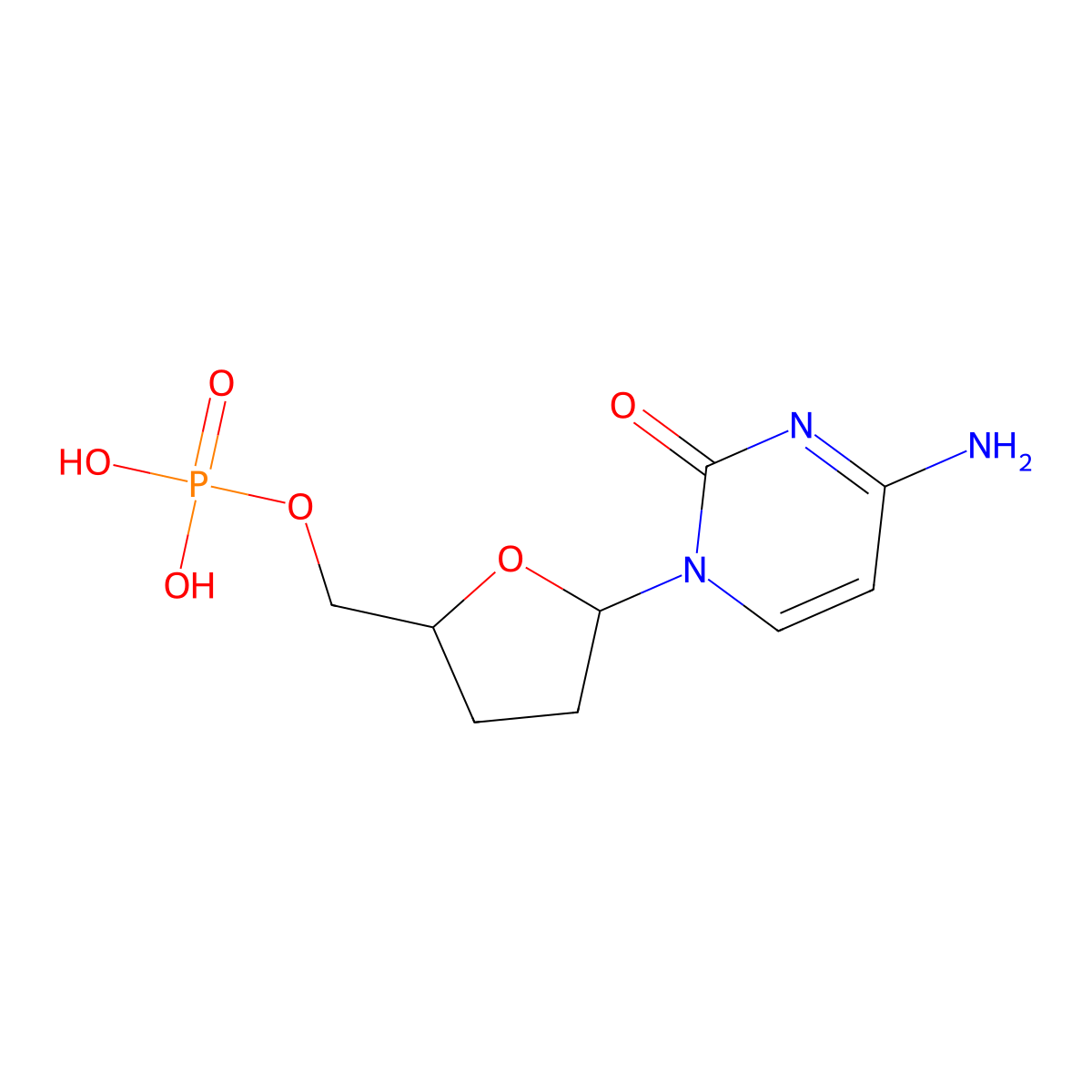 5'-Cytidine monophosphate molecular structure, CAS 104086-76-2