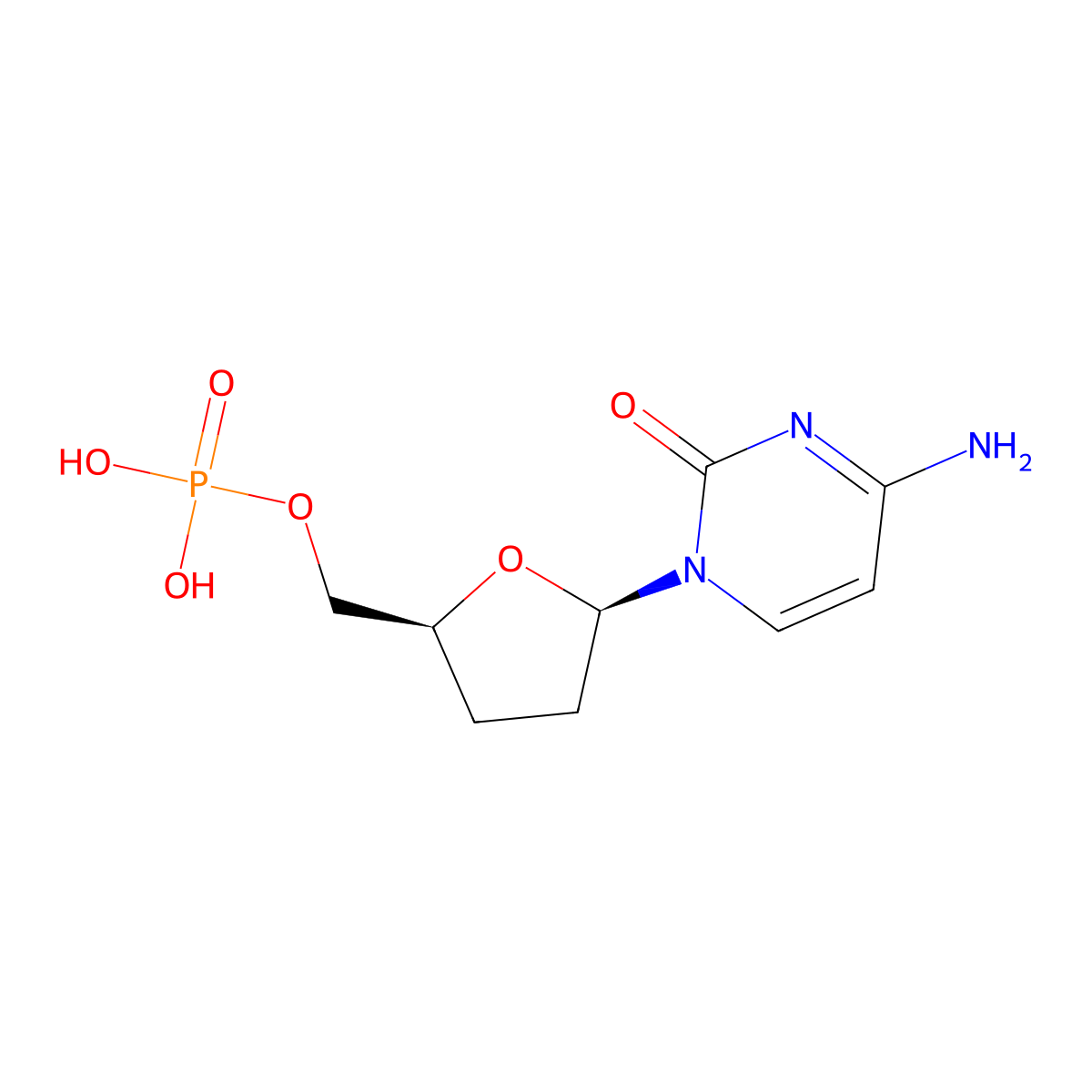 5'-Cytidine monophosphate molecular structure, CAS 104086-76-2