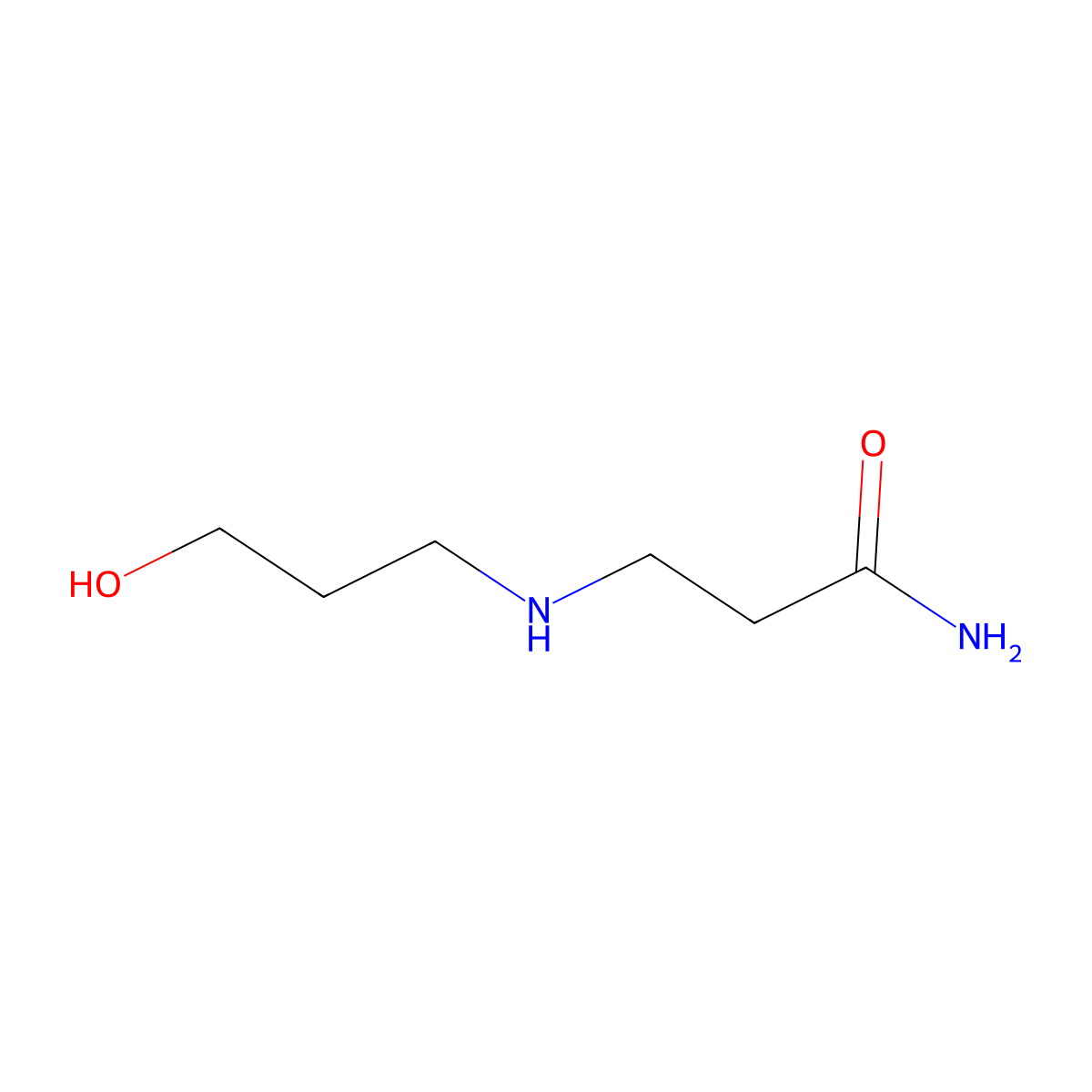 3-[(3-Hydroxypropyl)amino]propanamide molecular structure, CAS 1040887-91-9