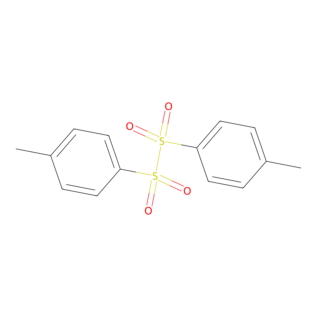 p-Tolyl disulfone molecular structure, CAS 10409-07-1
