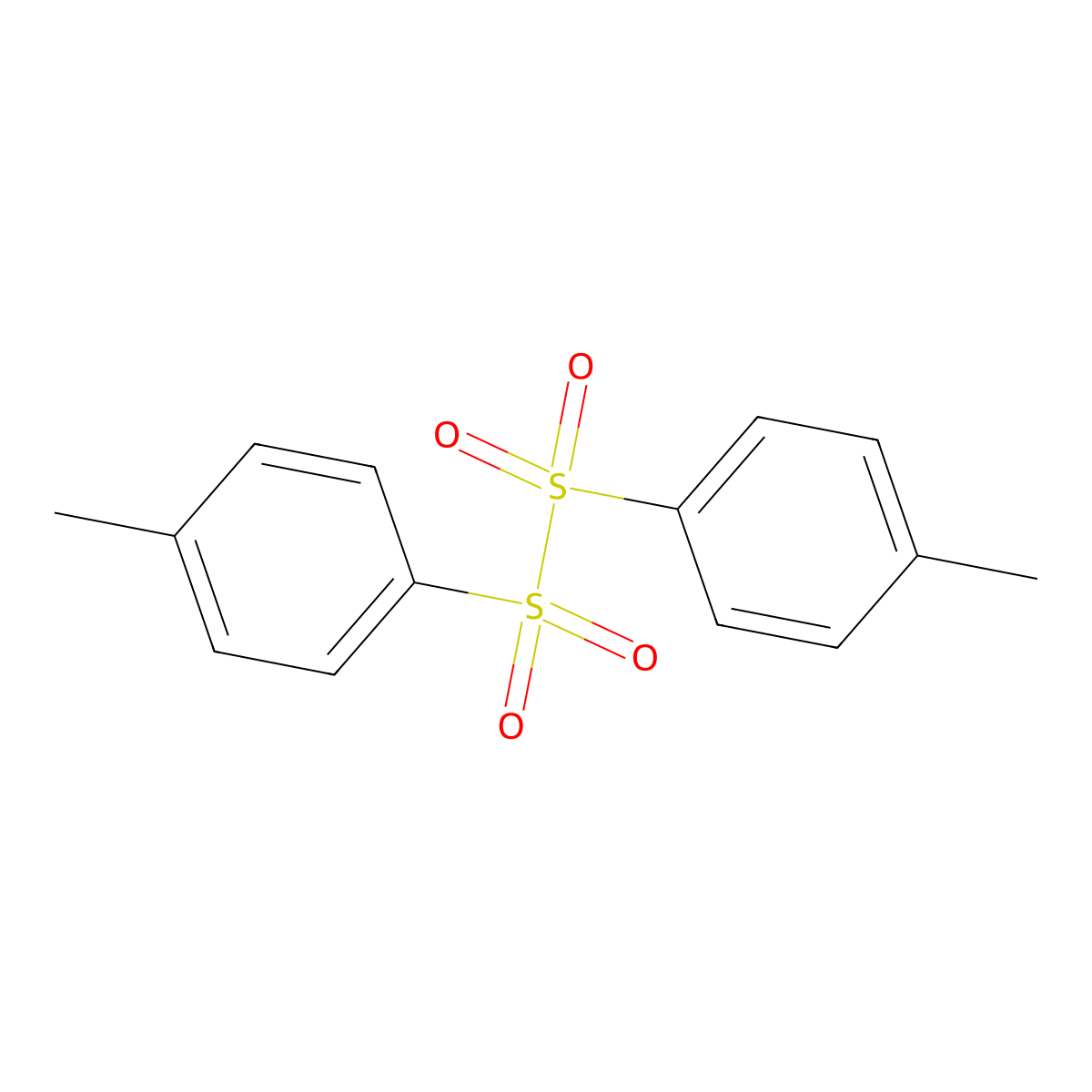 p-Tolyl disulfone molecular structure, CAS 10409-07-1
