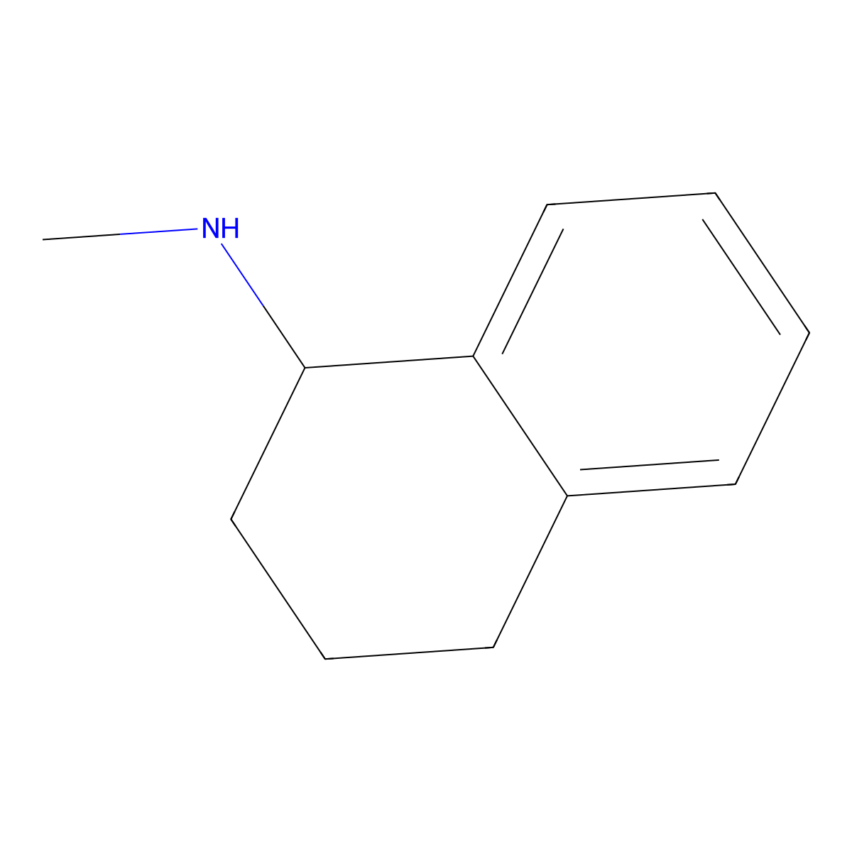 N-methyl-1,2,3,4-tetrahydronaphthalen-1-amine molecular structure, CAS 10409-15-1
