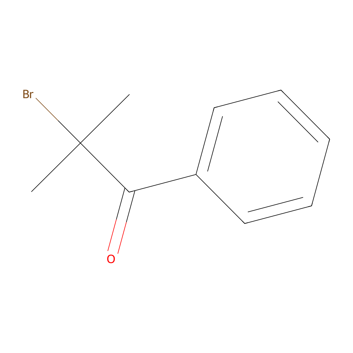 Phenyl 2-bromo-2-propyl ketone molecular structure, CAS 10409-54-8