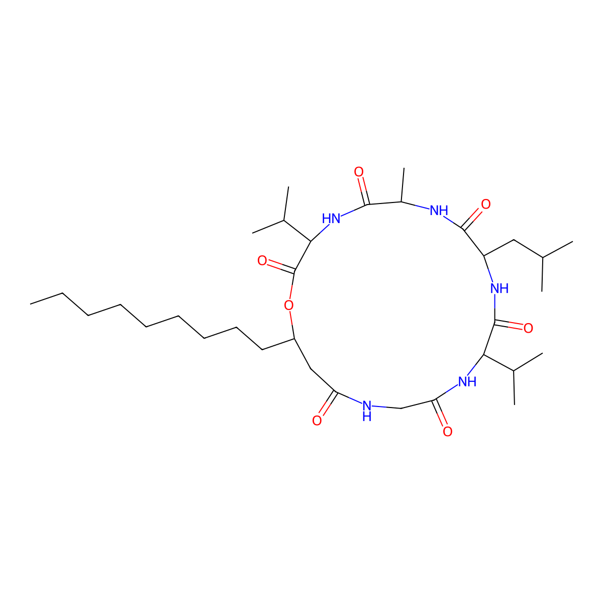 Isariin molecular structure, CAS 10409-85-5