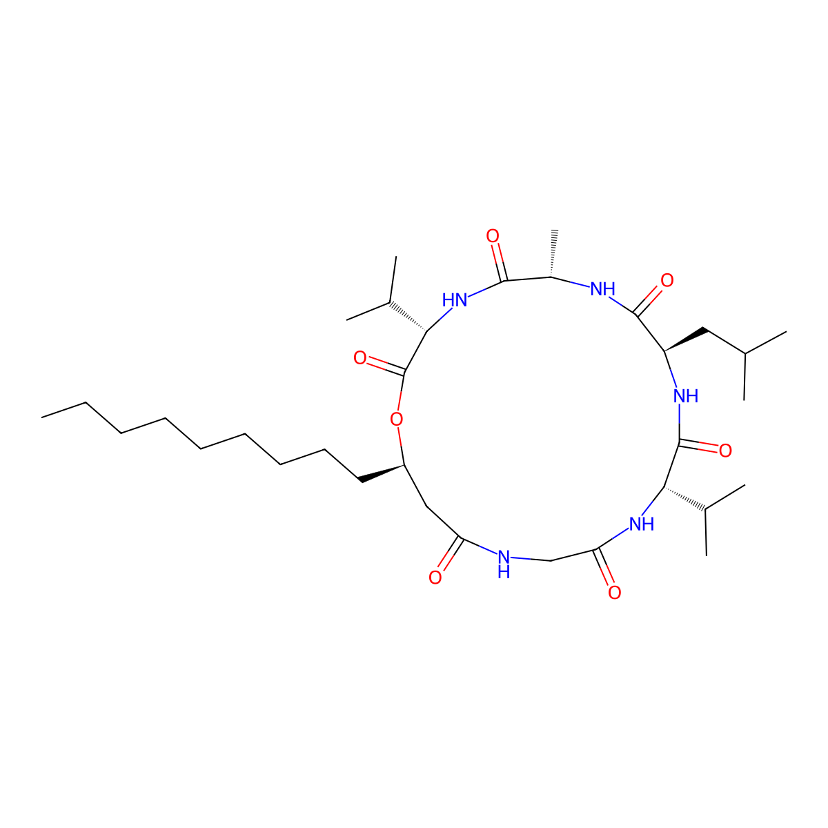 Isariin molecular structure, CAS 10409-85-5