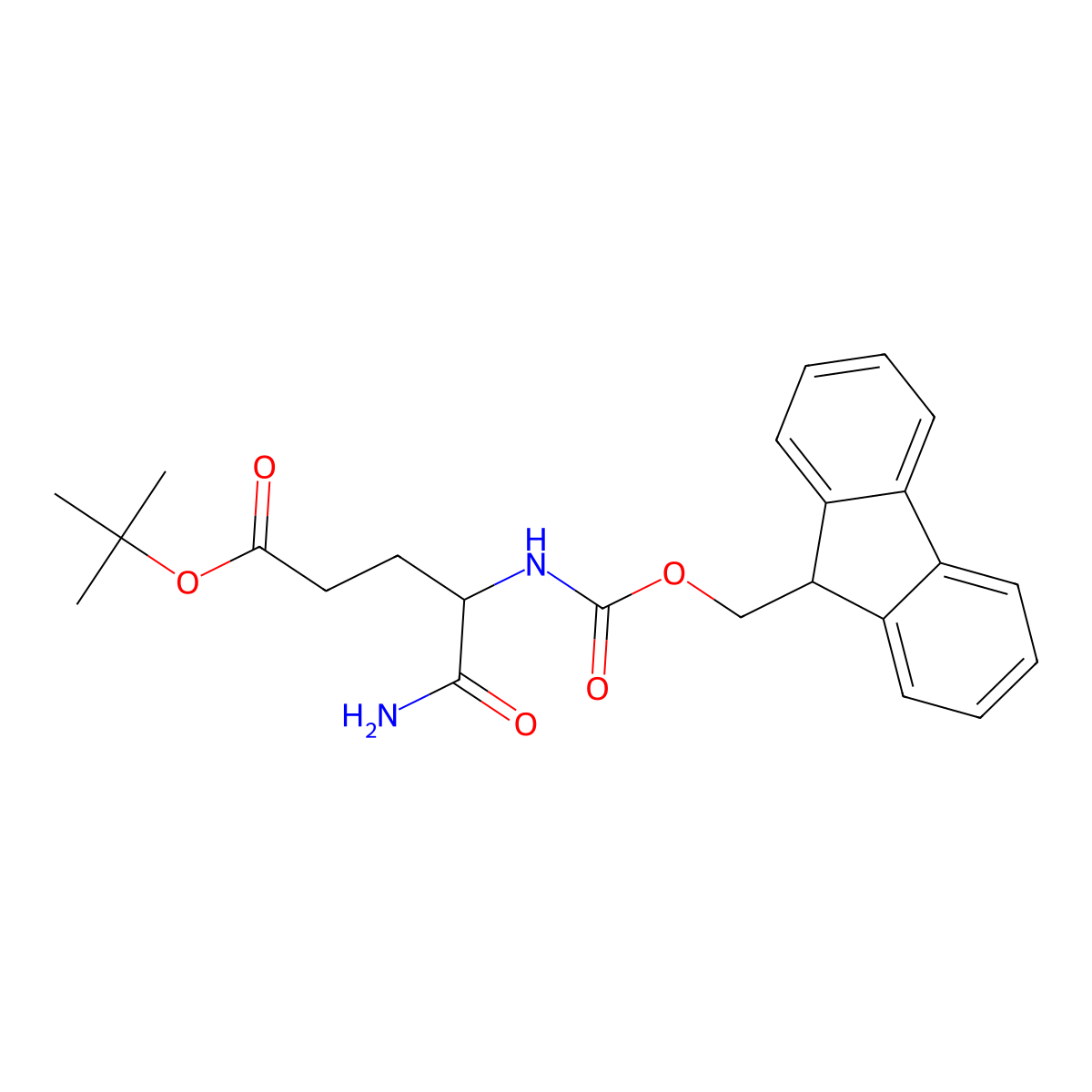 Fmoc-L-Glu(tBu)-NH2 molecular structure, CAS 104090-92-8