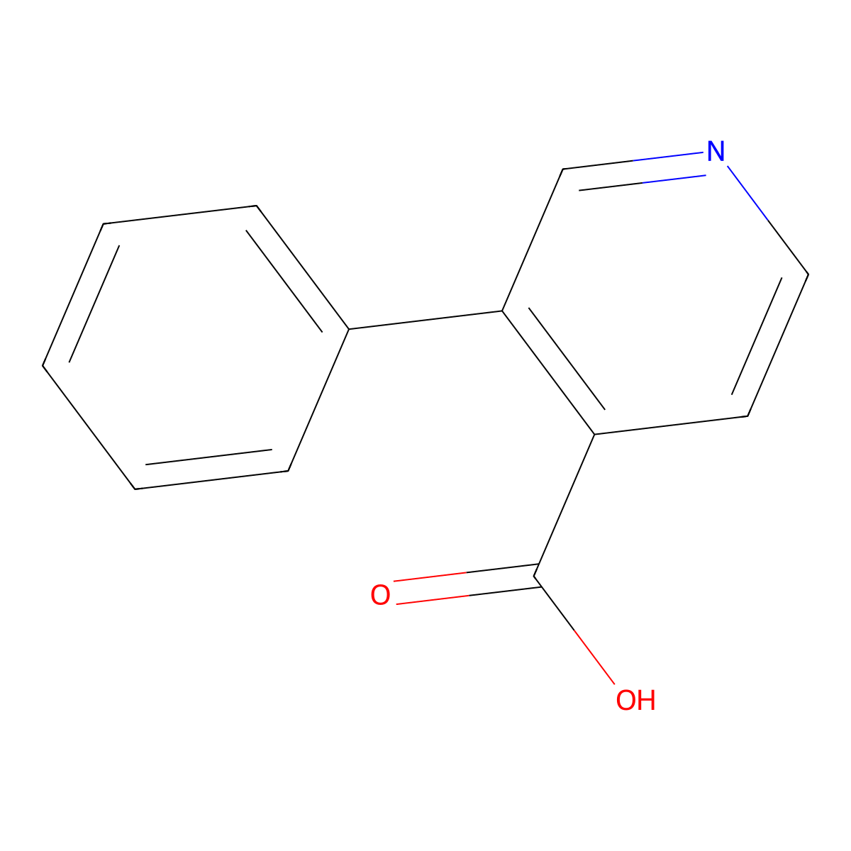 3-phenylpyridine-4-carboxylic Acid molecular structure, CAS 104096-15-3