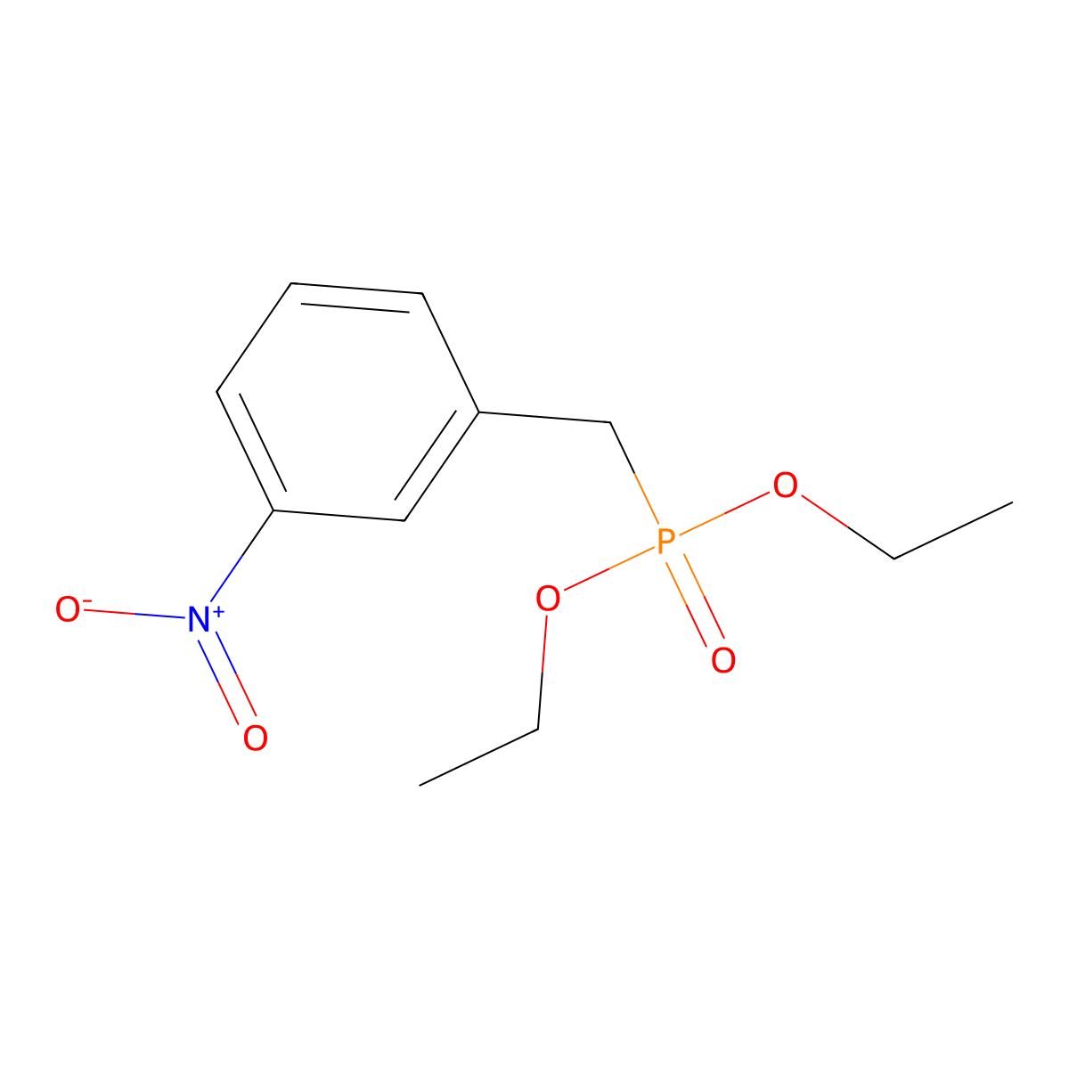 Diethyl 3-Nitrobenzylphosphonate molecular structure, CAS 104097-04-3