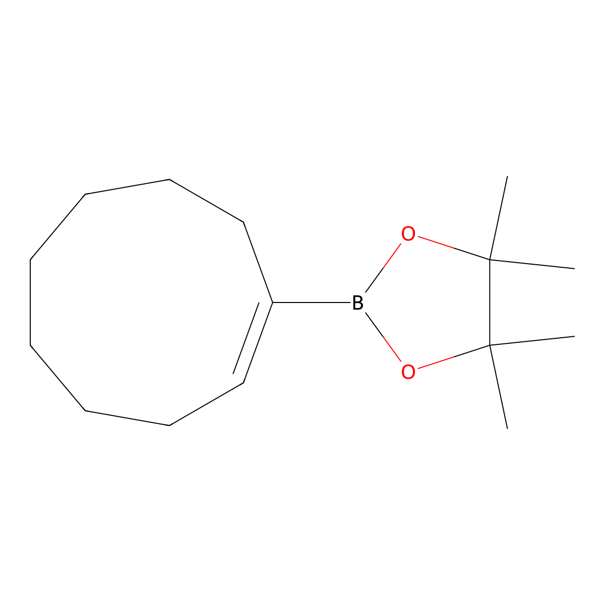 2-(Cyclonon-1-en-1-yl)-4,4,5,5-tetramethyl-1,3,2-dioxaborolane molecular structure, CAS 1041002-91-8