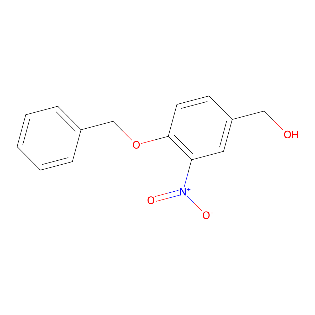 (4-(Benzyloxy)-3-nitrophenyl)methanol molecular structure, CAS 104102-92-3