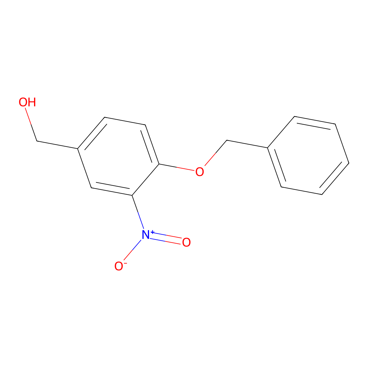 (4-(Benzyloxy)-3-nitrophenyl)methanol molecular structure, CAS 104102-92-3