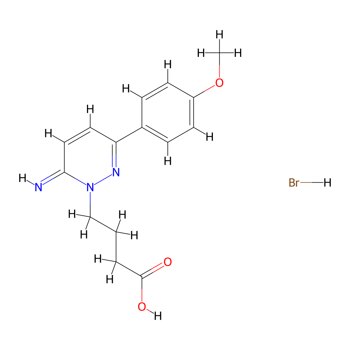 Gabazine molecular structure, CAS 104104-50-9