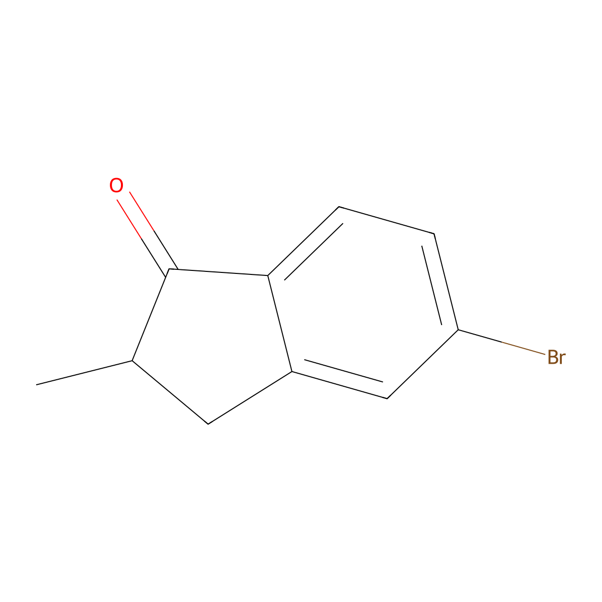 5-Bromo-2-methyl-2,3-dihydro-1H-inden-1-one molecular structure, CAS 104107-22-4