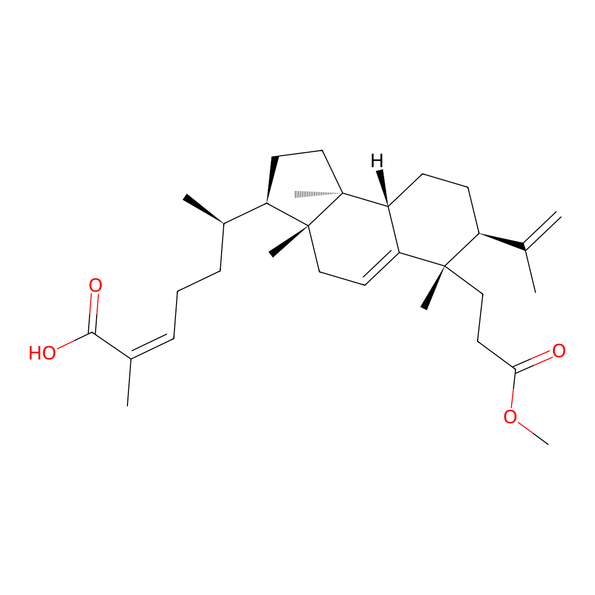 Kadsuric acid 3-methylester molecular structure, CAS 1041070-16-9