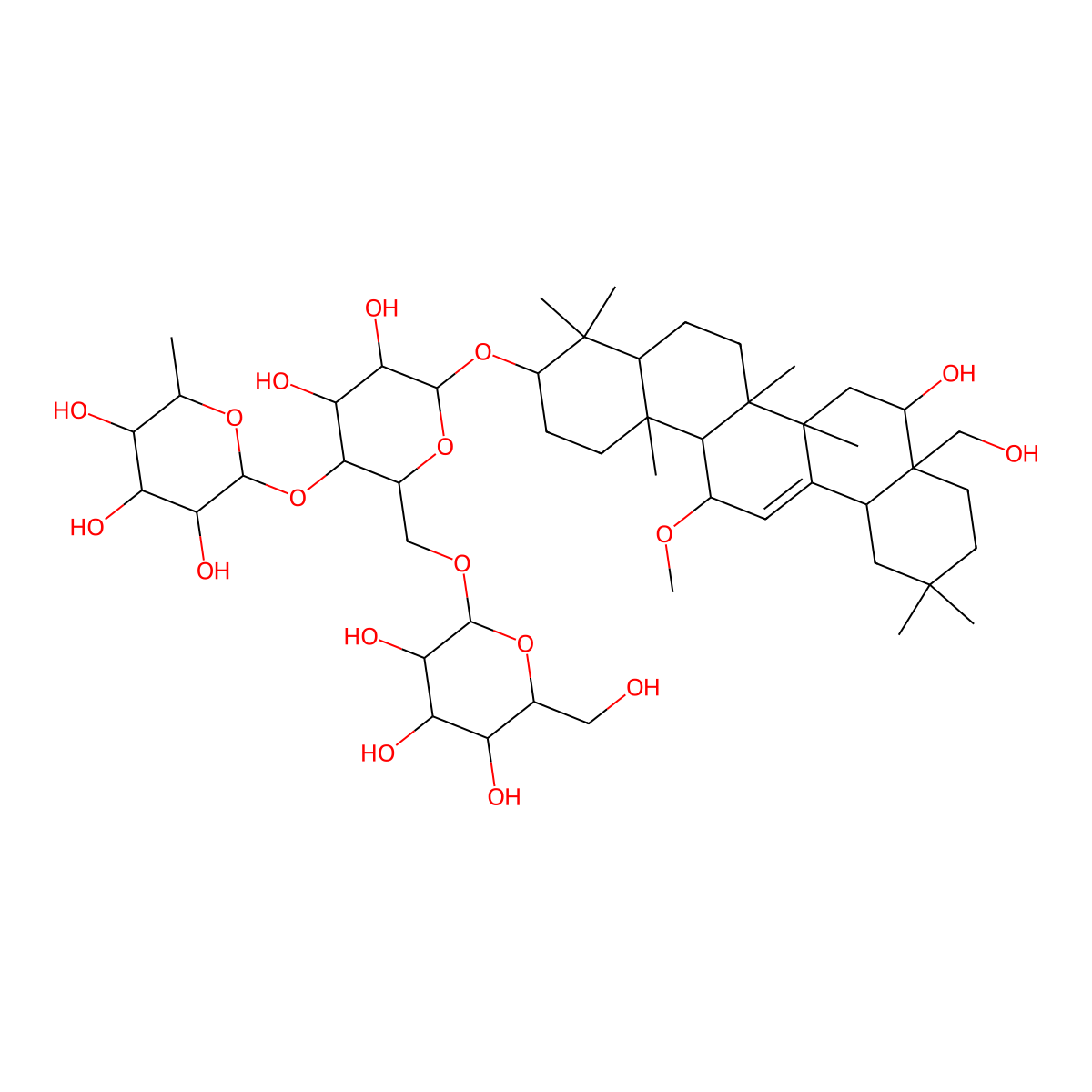 11alpha-Methoxysaikosaponin f molecular structure, CAS 104109-37-7