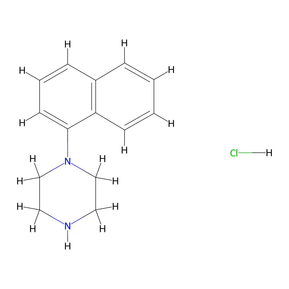 1-(1-Naphthyl)piperazine hydrochloride molecular structure, CAS 104113-71-5