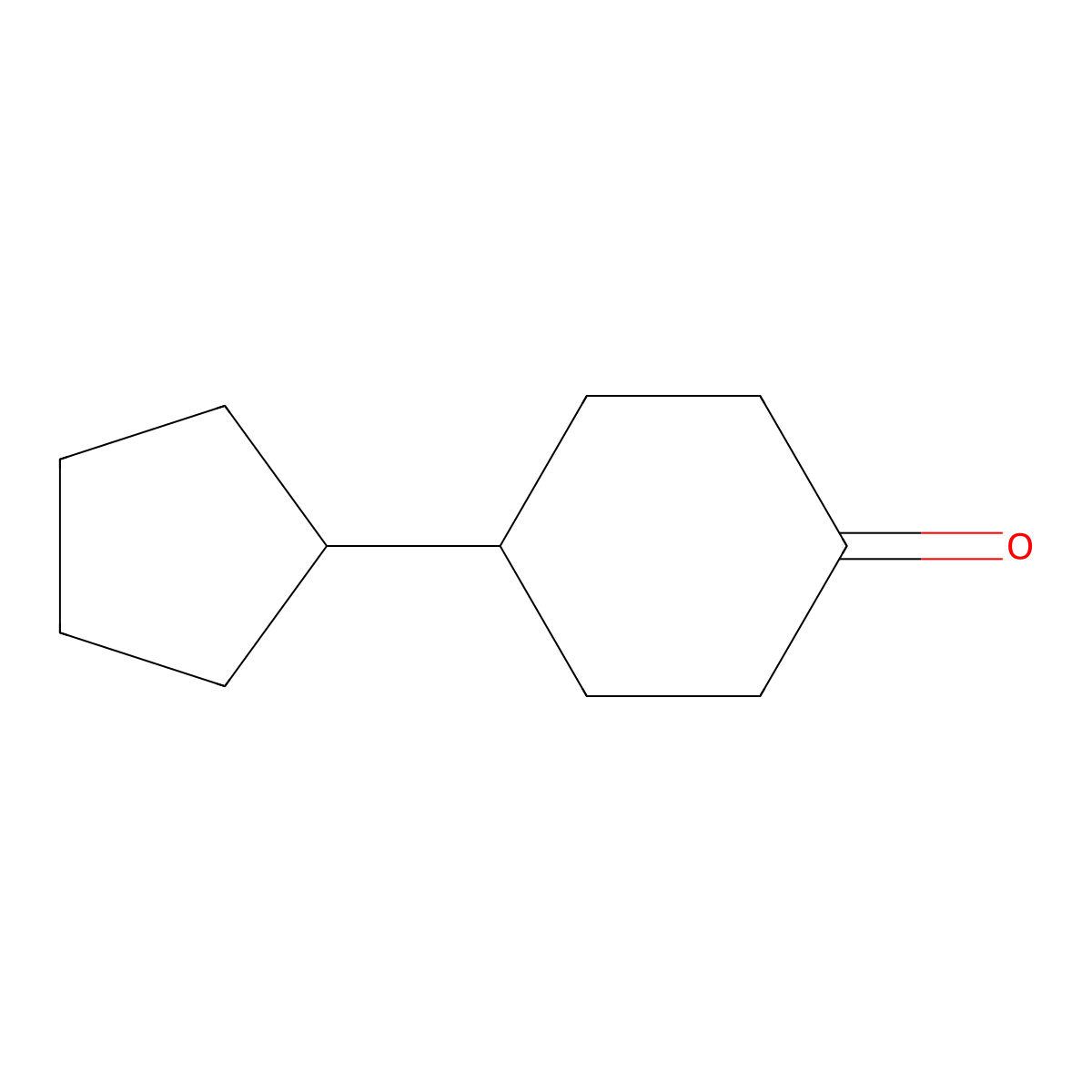 4-Cyclopentylcyclohexanone molecular structure, CAS 104116-10-1