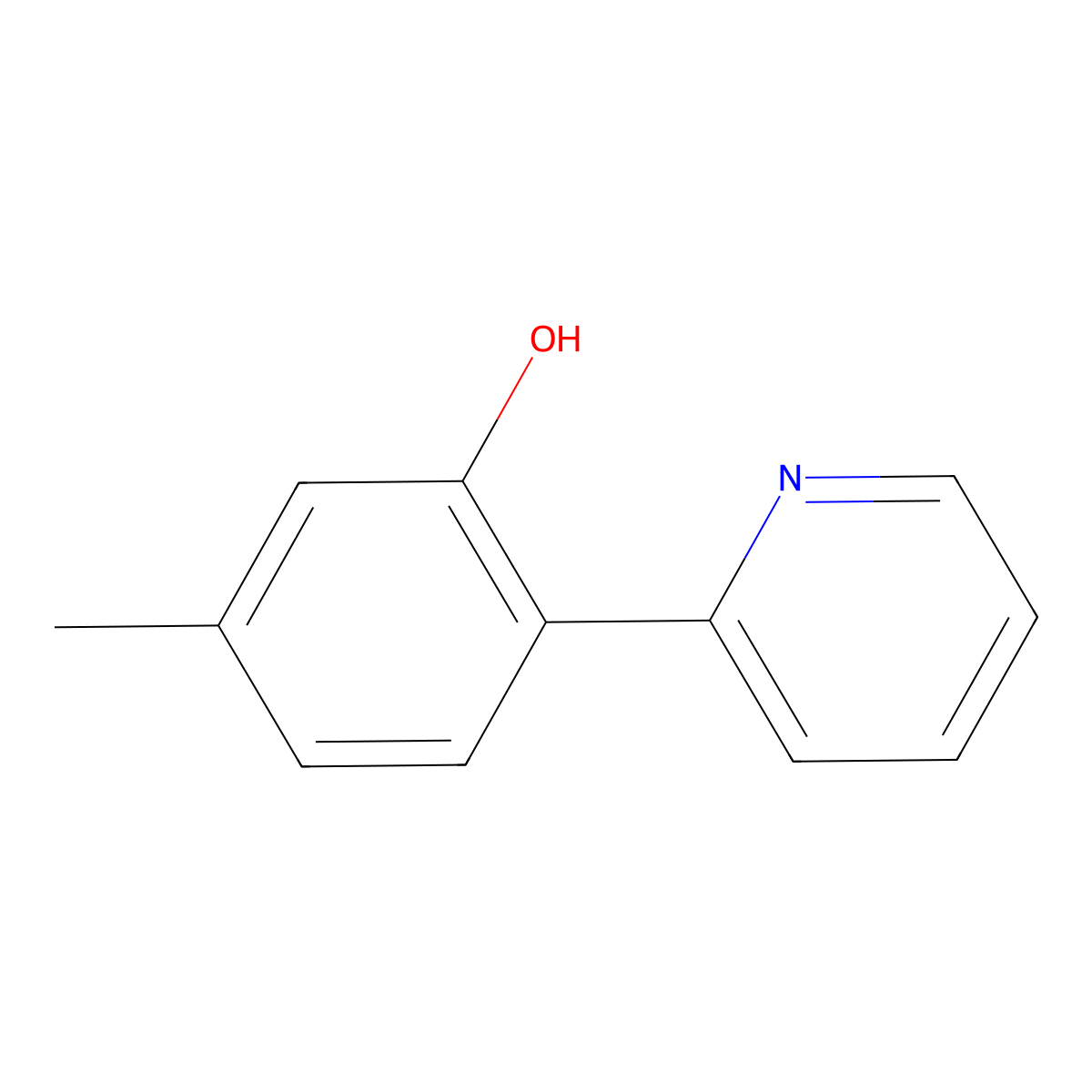 5-Methyl-2-(pyridin-2-yl)phenol molecular structure, CAS 104116-67-8
