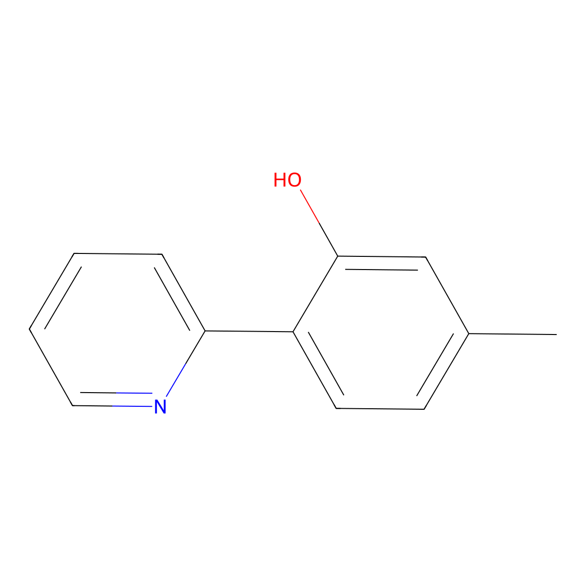 5-Methyl-2-(pyridin-2-yl)phenol molecular structure, CAS 104116-67-8