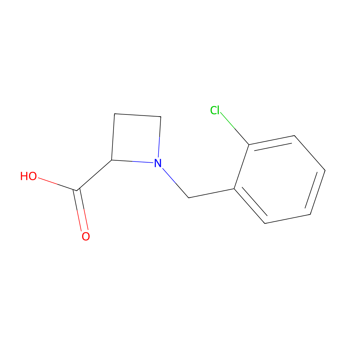 1-(2-Chloro-benzyl)-azetidine-2-carboxylic acid molecular structure, CAS 1041177-46-1